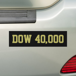 Autocollant De Voiture Dow 40000 Célébration du Marché Boursier