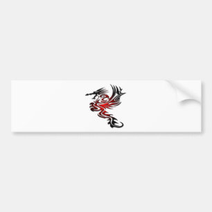 Autocollant De Voiture Dragon rouge et noir
