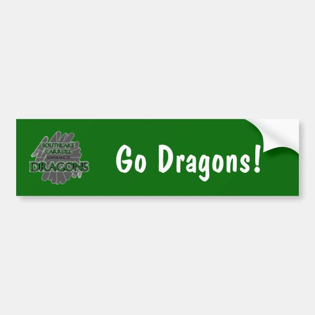 Autocollant De Voiture Dragons de Southlake Carroll - Southlake, TX (Devant)