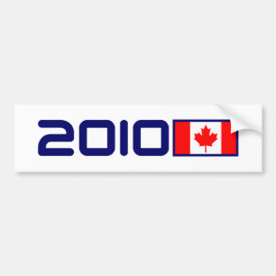 Autocollant De Voiture DRAPEAU 2010 du Canada
