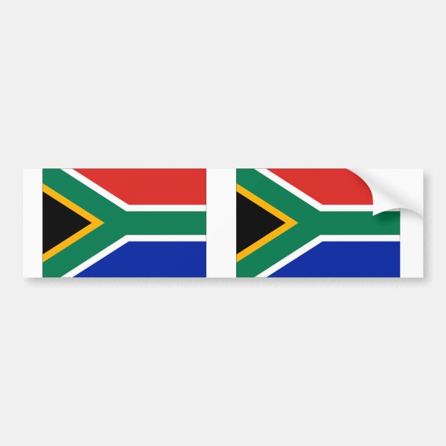 Autocollant De Voiture Drapeau Afrique du Sud (Devant)