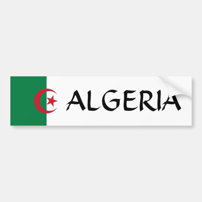 Autocollant De Voiture Drapeau Algérie (Devant)