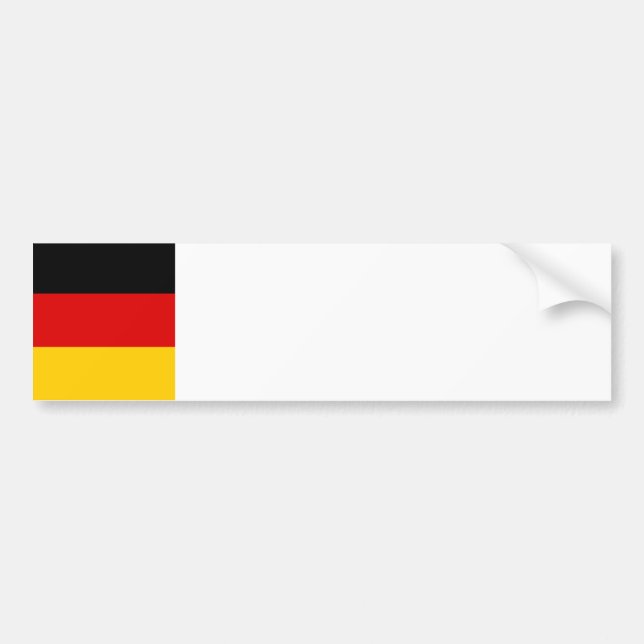 Autocollant De Voiture Drapeau allemand (Devant)