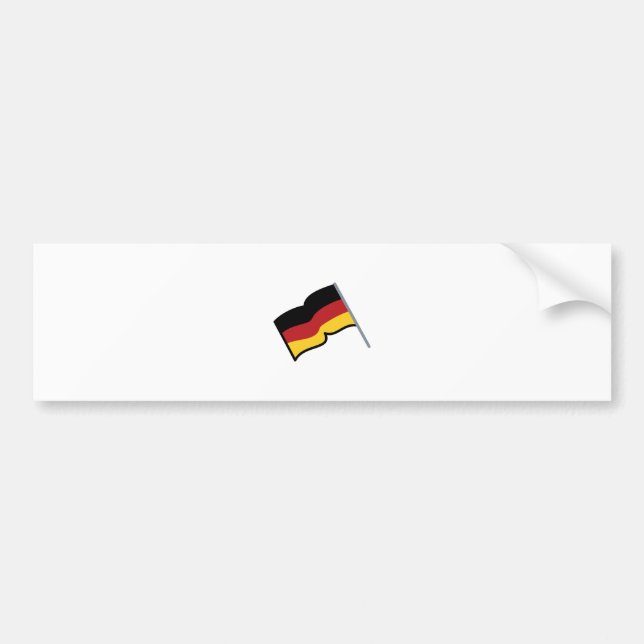 Autocollant De Voiture Drapeau allemand (Devant)