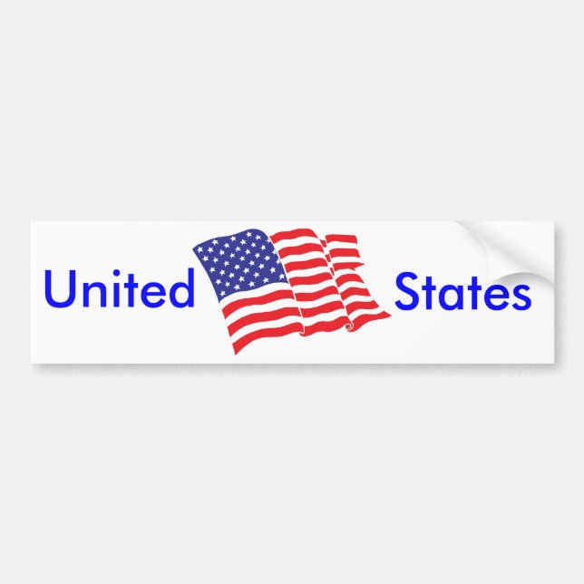 Autocollant De Voiture Drapeau américain (Devant)