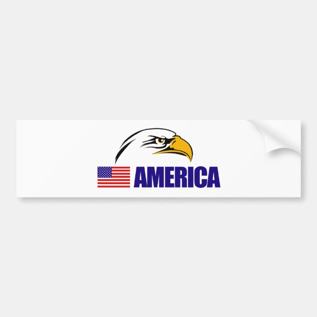 Autocollant De Voiture Drapeau américain (Devant)