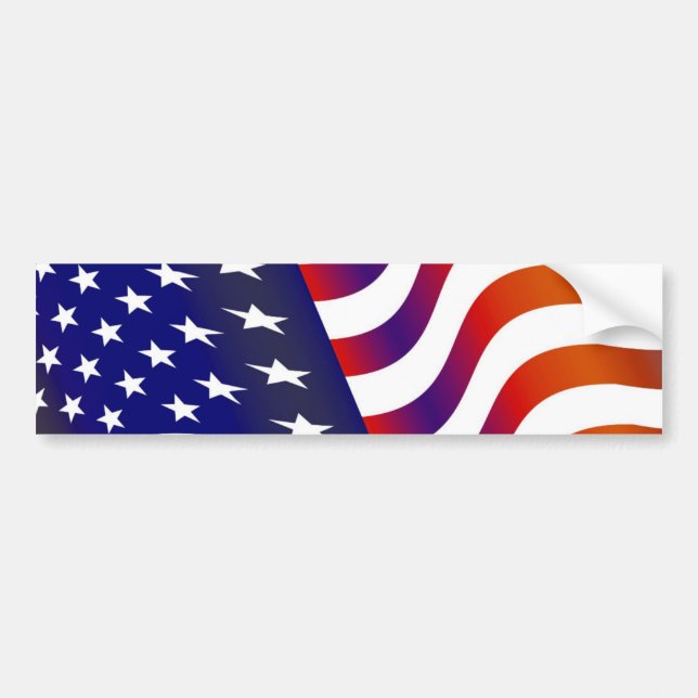 Autocollant De Voiture Drapeau américain (Devant)