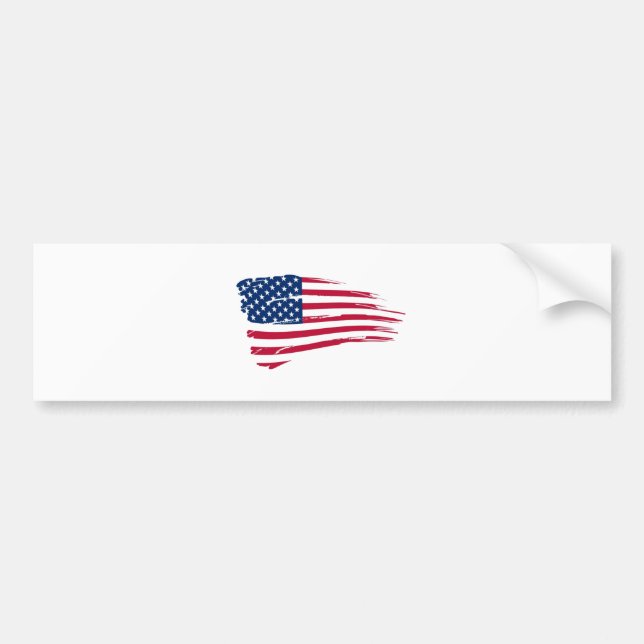 Autocollant De Voiture Drapeau américain (Devant)
