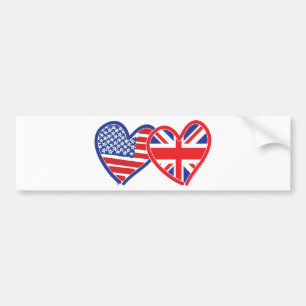 Autocollant De Voiture Drapeau américain plat Union Jack