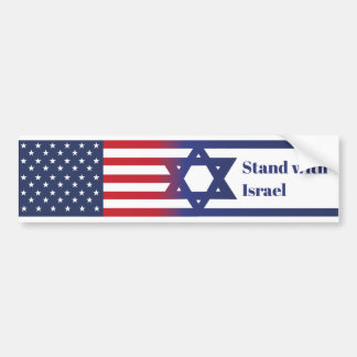 Autocollant De Voiture Drapeau américain Stand With Israel