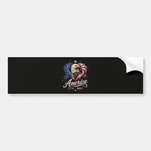 Autocollant De Voiture Drapeau Amérique 250e anniversaire Aigle 250 Ans