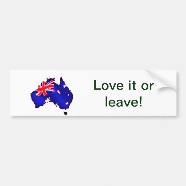 Autocollant De Voiture drapeau australien (Devant)