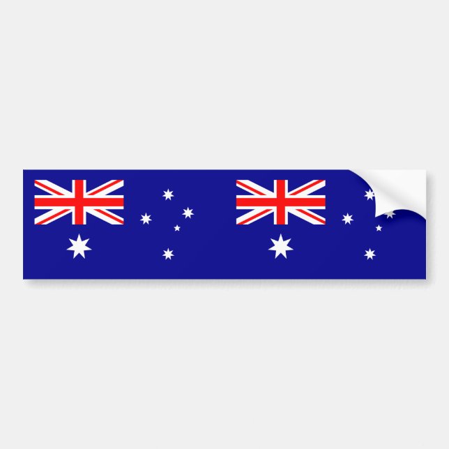 Autocollant De Voiture Drapeau australien patriotique (Devant)