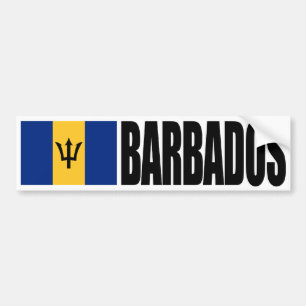 Autocollant De Voiture Drapeau Barbade