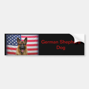 Autocollant De Voiture Drapeau berger allemand