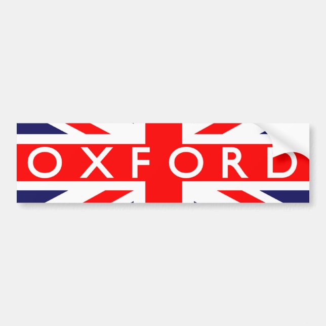 Autocollant De Voiture Drapeau britannique d'Oxford (Devant)