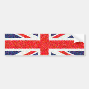 Autocollant De Voiture Drapeau BRITANNIQUE d'Union Jack de Pointillist