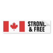 Drapeau canadien fort et gratuit