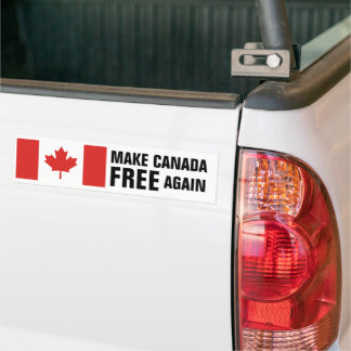 Autocollant De Voiture Drapeau canadien RENDRE LE Canada LIBRE