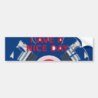 Drapeau coréen design "Ayez une belle journée"