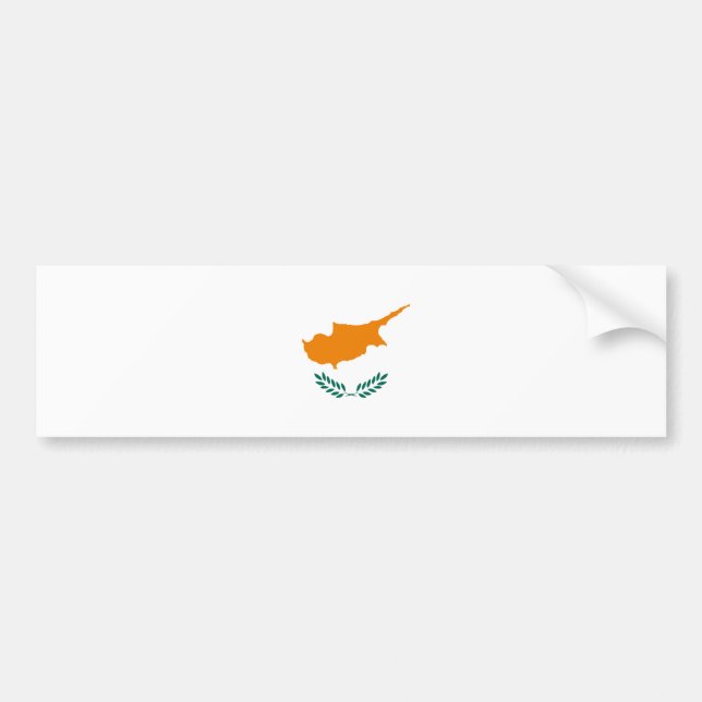Autocollant De Voiture Drapeau CY de la Chypre (Devant)