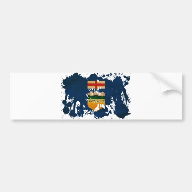 Autocollant De Voiture Drapeau d'Alberta (Devant)