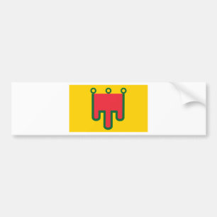 Autocollant De Voiture Drapeau d'Auvergne - Drapeau de la Région Auvergn