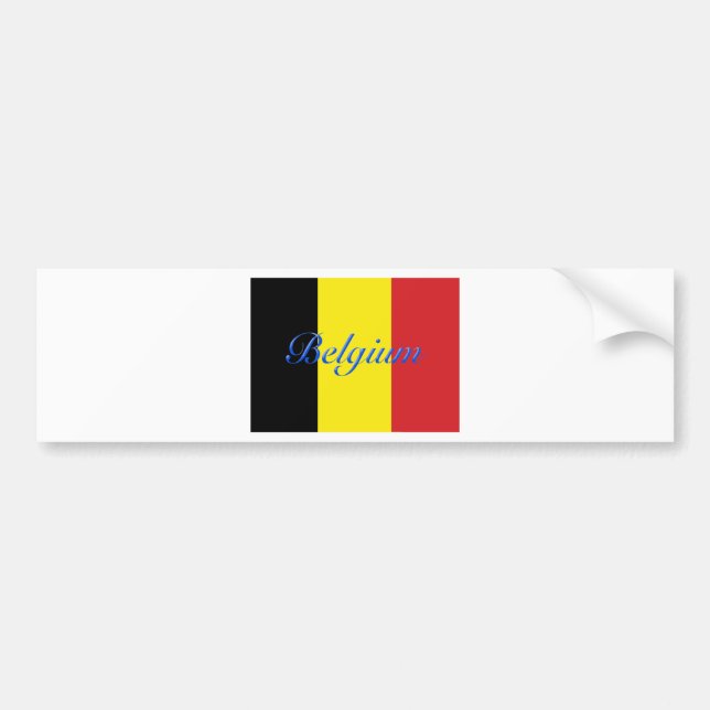 Autocollant De Voiture Drapeau de Belgique (Devant)