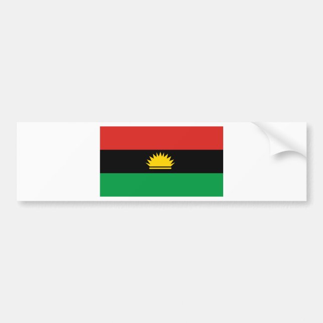 Autocollant De Voiture Drapeau de Biafra (Bịafra) (Devant)