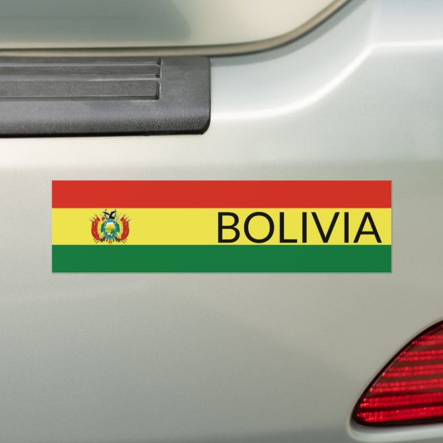 Autocollant De Voiture Drapeau de Bolivie (En voiture)