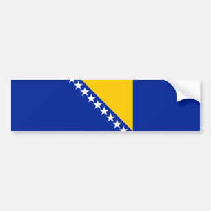 Autocollant De Voiture Drapeau de Bosnie-Herzégovine patriotique