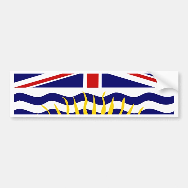 Autocollant De Voiture Drapeau de Colombie-Britannique du Canada (Devant)