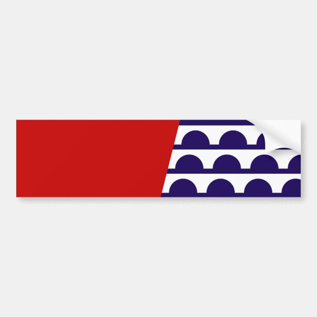 Autocollant De Voiture Drapeau de Des Moines (Iowa City) (Devant)
