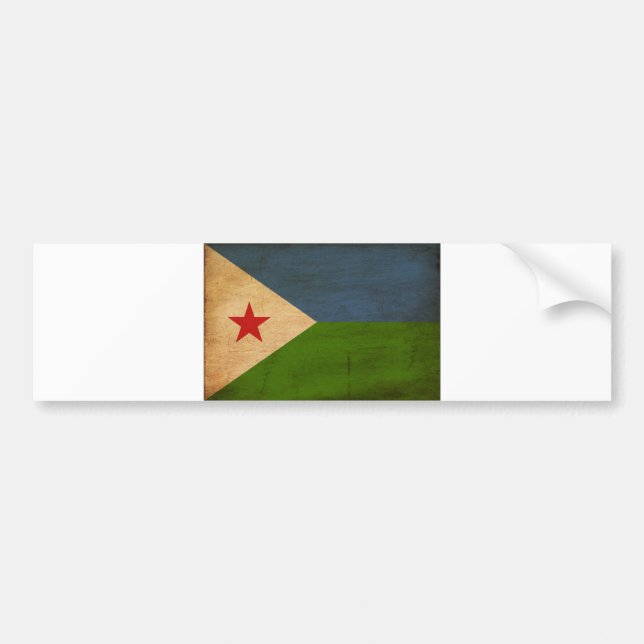Autocollant De Voiture Drapeau de Djibouti (Devant)