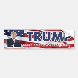 Autocollant De Voiture Drapeau de Donald Trump USA