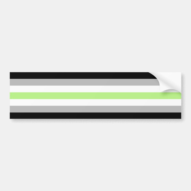 Autocollant De Voiture Drapeau de fierté agender (Devant)