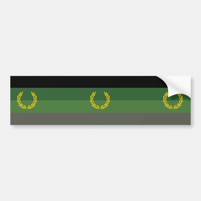 Autocollant De Voiture Drapeau de fierté de l'uniforme militaire (Devant)