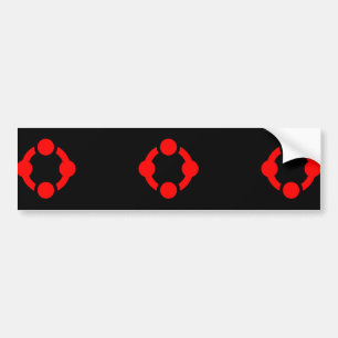 Autocollant De Voiture Drapeau de fierté de niche (Noir)