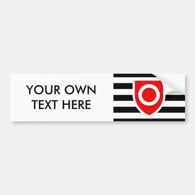 AUTOCOLLANT DE VOITURE DRAPEAU DE FIERTE DE PROPRIÉTÉ (Devant)