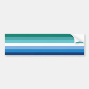 Autocollant De Voiture Drapeau de fierté gay masculin (Azur)