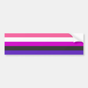 Autocollant De Voiture Drapeau de fierté genderfluid