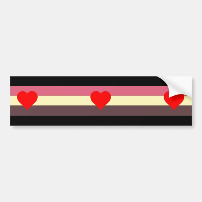 Autocollant De Voiture Drapeau de fierté grasse (Devant)