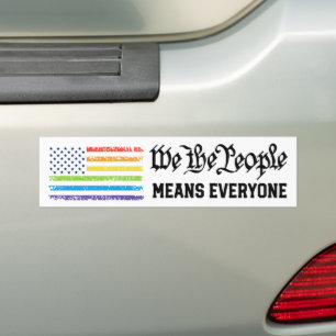 Autocollant De Voiture Drapeau de fierté LGBTQ We The People signifie que