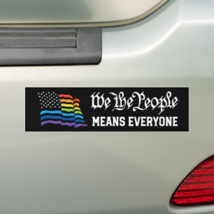 Autocollant De Voiture Drapeau de fierté LGBTQ We The People signifie tou