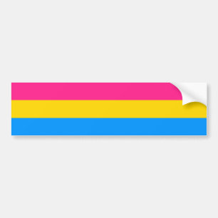 Autocollant De Voiture Drapeau de fierté pansexuelle
