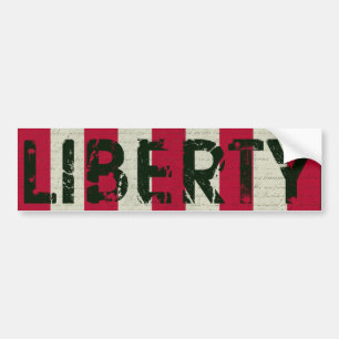 Autocollant De Voiture Drapeau de grunge de liberté