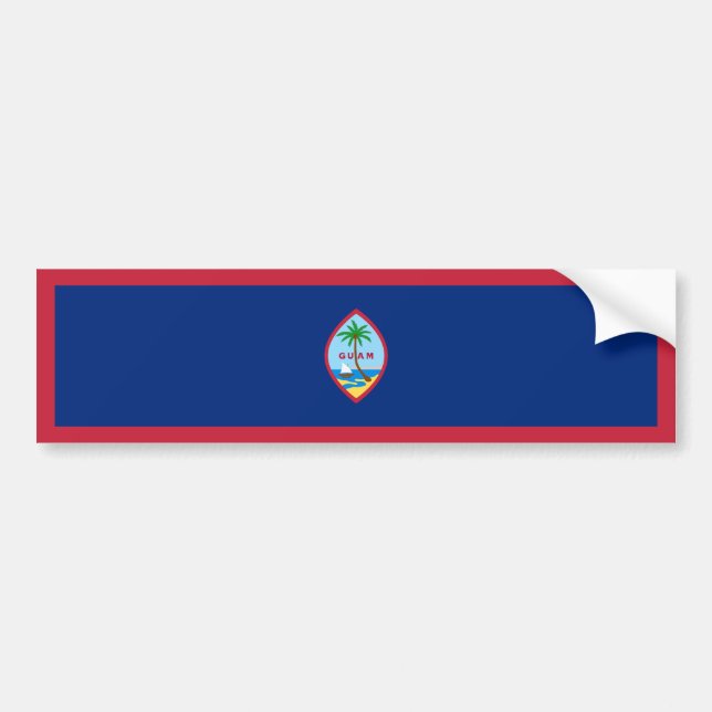Autocollant De Voiture Drapeau de Guam (Devant)