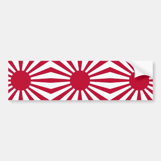 Autocollant De Voiture Drapeau de guerre impérial du Japon (Devant)