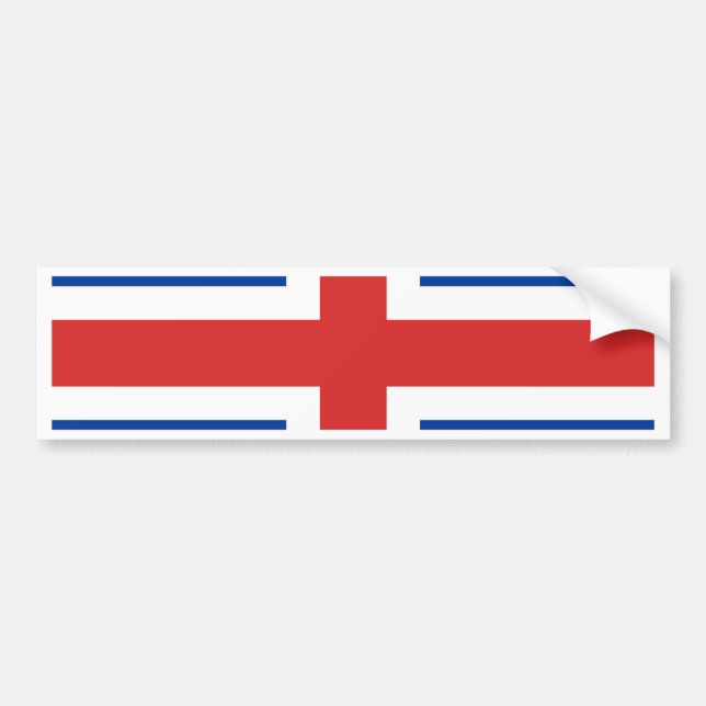Autocollant De Voiture Drapeau de haute qualité de l'Islande (Devant)