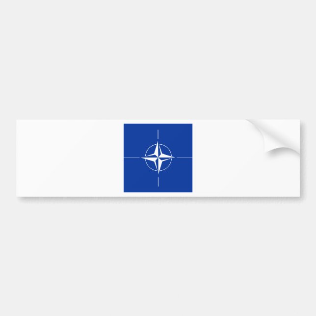 Autocollant De Voiture Drapeau de haute qualité de l'OTAN (Devant)